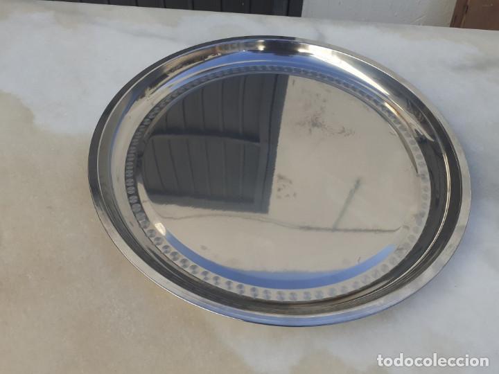 Vintage: bandeja de acero redonda - Foto 1