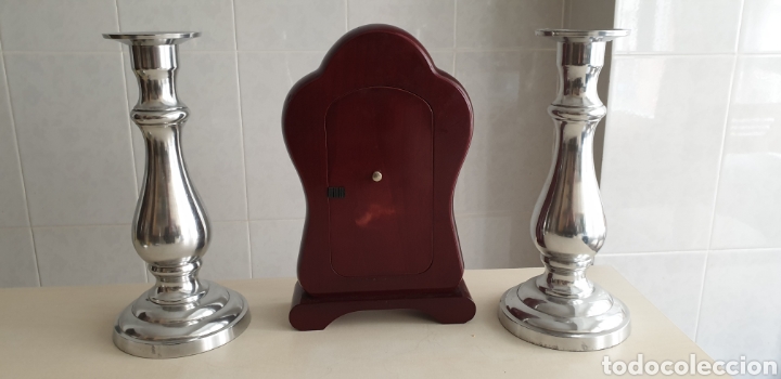 Vintage: Conjunto de reloj y candelabros modernos - Foto 5