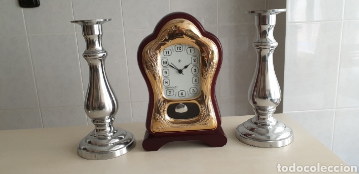 Vintage: Conjunto de reloj y candelabros modernos - Foto 9