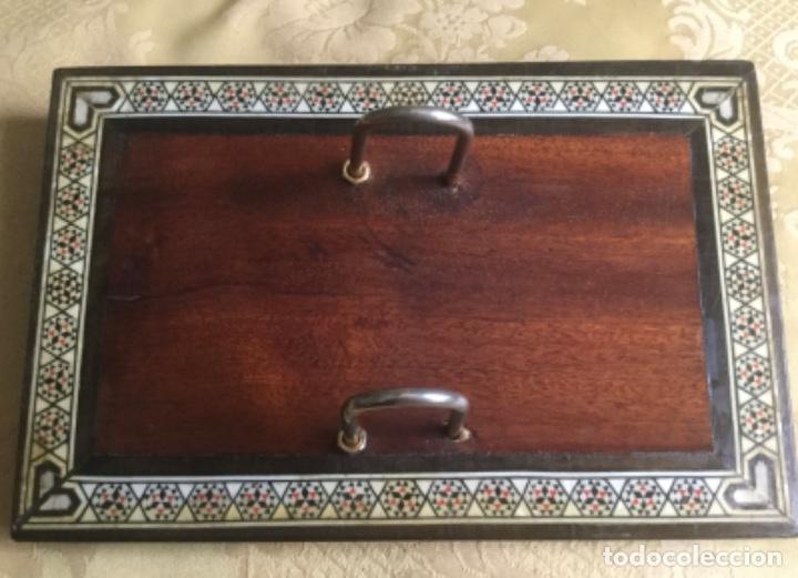 Vintage: BASE PARA TACO DE CALENDARIO DE SOBREMESA DE MADERA, TARACEA