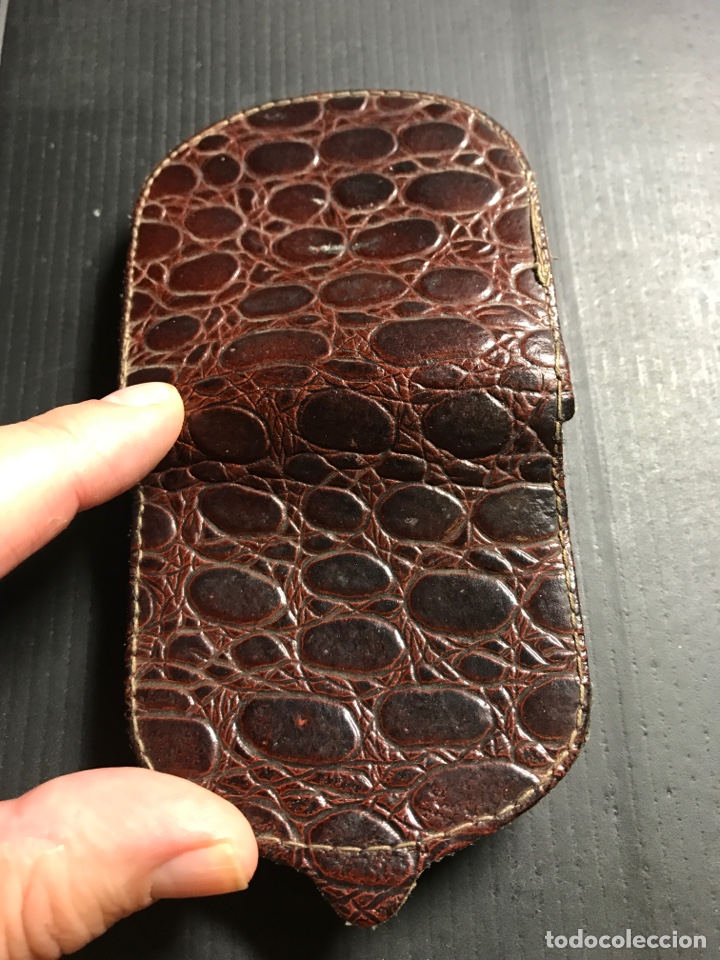 Vintage: Monedero piel. Modelo tac&oacute;n. - Foto 4
