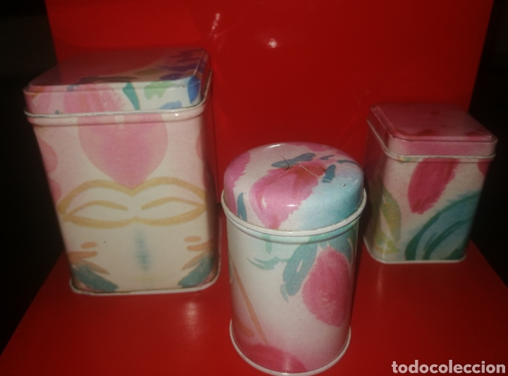 Vintage: Cajas/latas met&aacute;licas - Foto 1