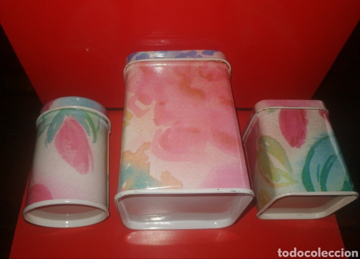 Vintage: Cajas/latas met&aacute;licas - Foto 2