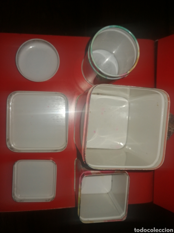 Vintage: Cajas/latas met&aacute;licas - Foto 3