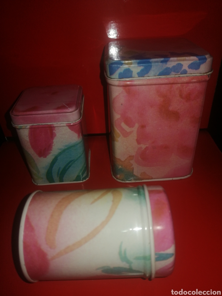 Vintage: Cajas/latas met&aacute;licas - Foto 6