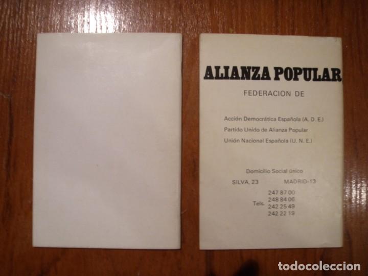 Vintage: DOS PROGRAMAS 1977 ALIANZA POPULAR &iquest;QUE ES AP? - Foto 2
