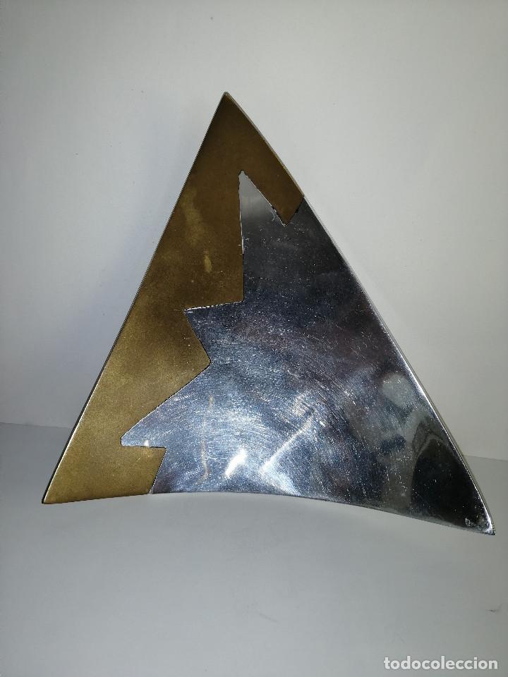 Vintage: Bandeja de dise&ntilde;o bronce aluminio - Foto 2