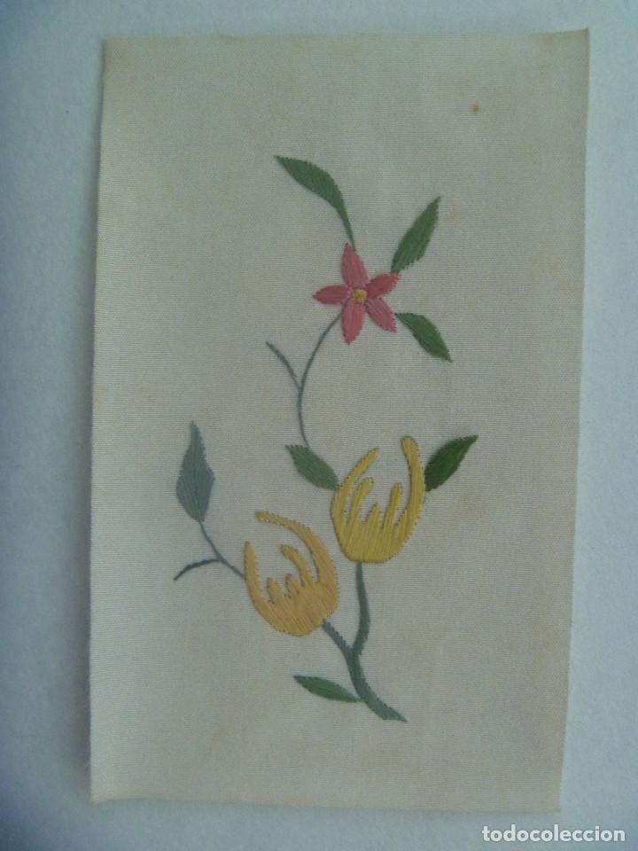 Vintage: ANTIGUO DIBUJO CHINO BORDADO , EN TELA