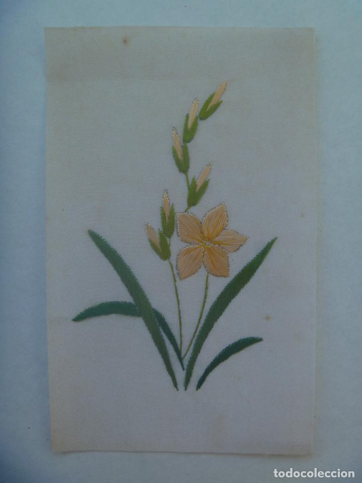 Vintage: ANTIGUO DIBUJO CHINO BORDADO , EN TELA