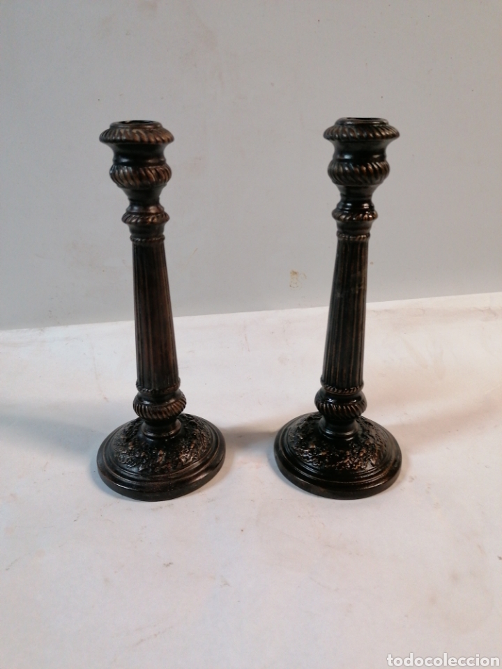 Vintage: Pareja candelabros - Foto 1