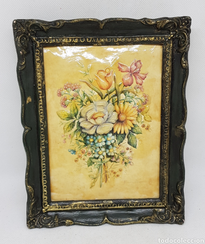 Vintage: Cuadro 16x20 - flores - car72 - Foto 1