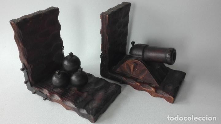 Vintage: SUJETALIBROS DE MADERA - Foto 2