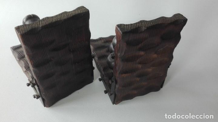 Vintage: SUJETALIBROS DE MADERA - Foto 13