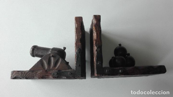 Vintage: SUJETALIBROS DE MADERA - Foto 14
