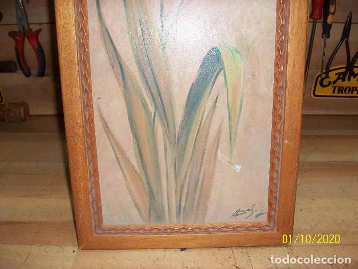 Vintage: CUADRO DE FLORES TULIPANES - Foto 4