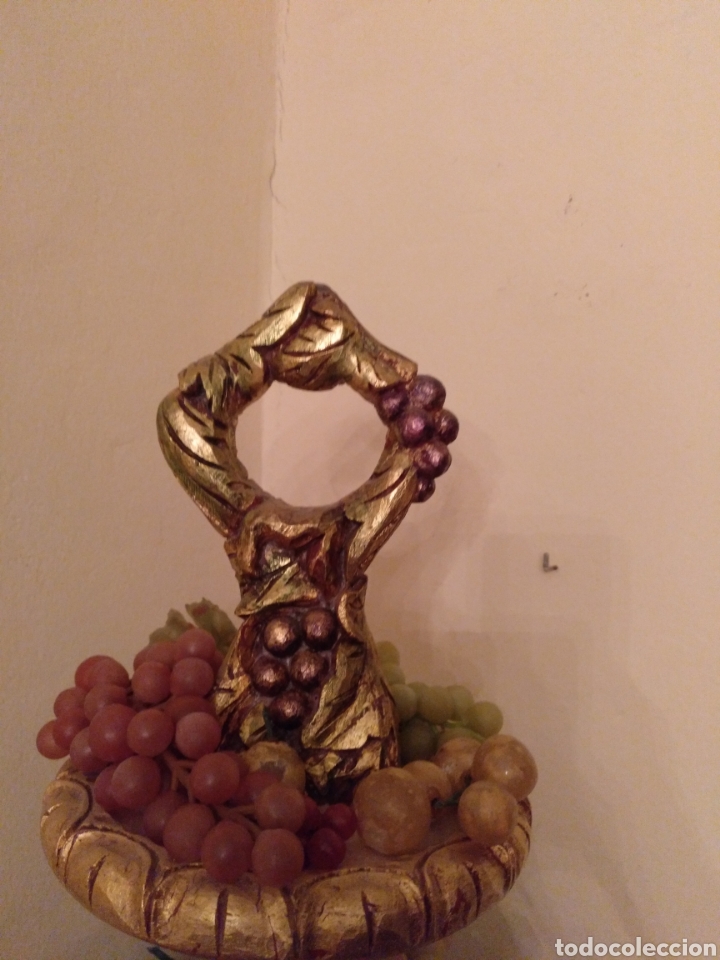 Vintage: EXPOSITOR DE MADERA POLICROMADA CON RELIEVE - Foto 2