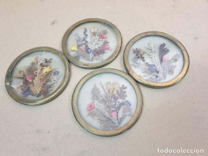Vintage: 4 MARCOS REDONDOS HOJAS - Foto 2