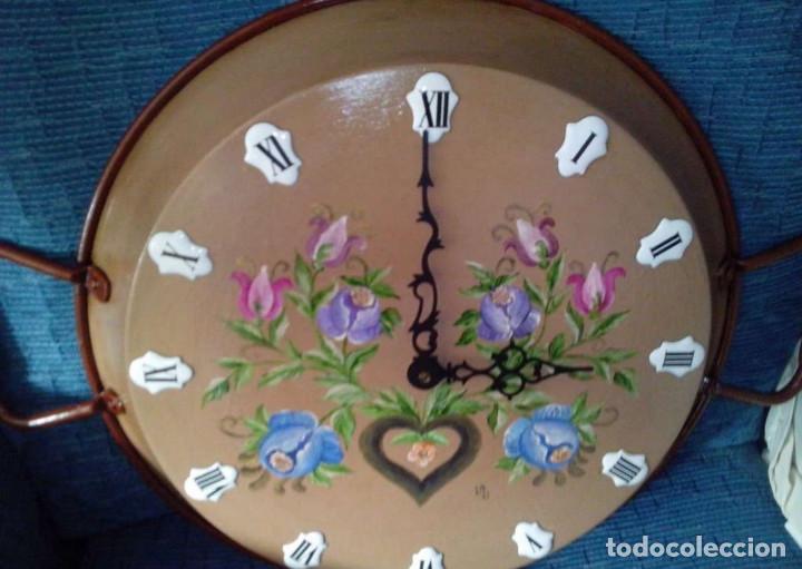 Vintage: Paella convertida en reloj pared cocina