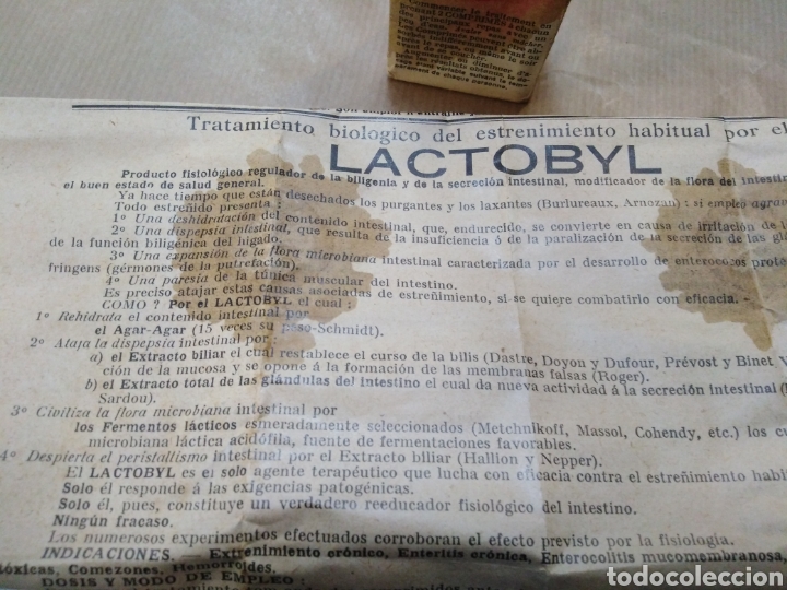 Vintage: Medicamento antiguo lsctobyl- - Foto 2
