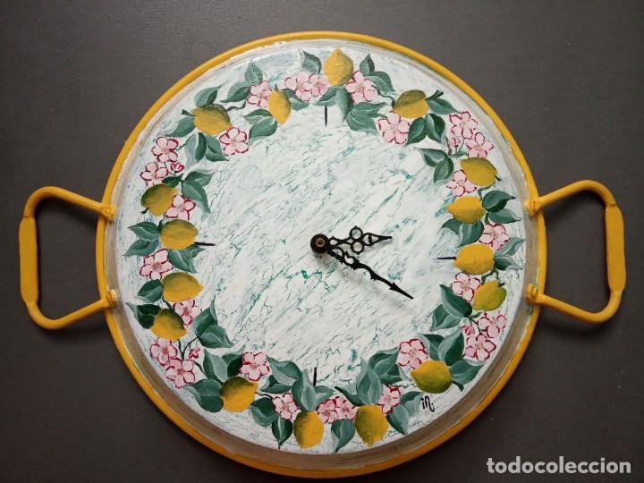 Vintage: Paella convertida en reloj pared cocina