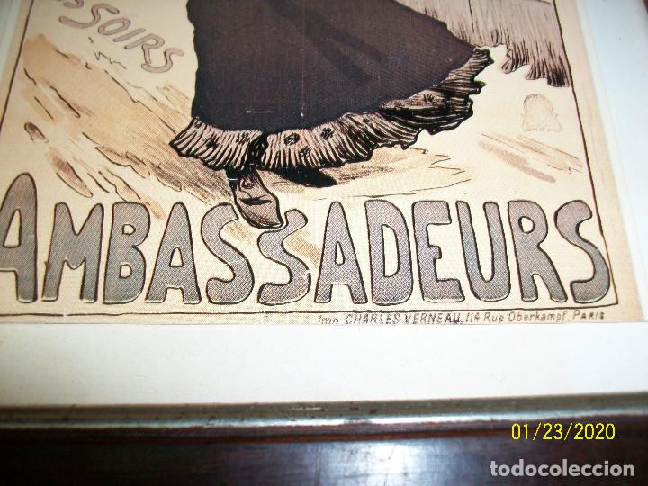 Vintage: ANTIGUO CUADRO-AMBASSADEURS - Foto 2