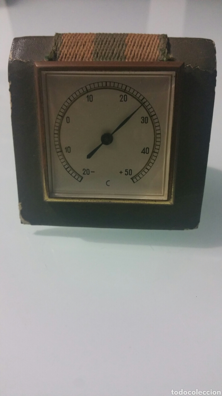 Vintage: Term&oacute;metro de sobremesa vintage, ABENGOA. ( funciona ). - Foto 1