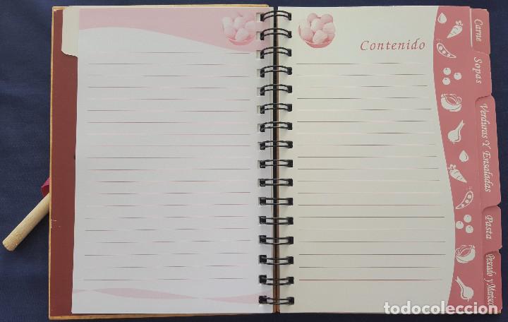 Vintage: CUADERNO DE RECETAS. CON CUCHARA DE MADERA - Foto 4