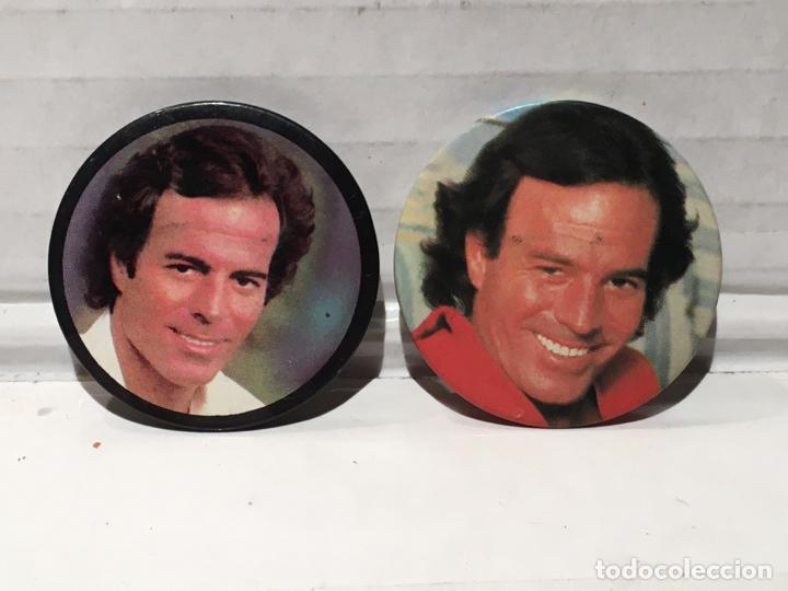 Vintage: CHAPAS JULIO IGLESIAS A&Ntilde;OS 70