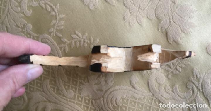 Vintage: DOS FIGURAS DE MAPACHE TALLADAS A MANO EN MADERA - Foto 5