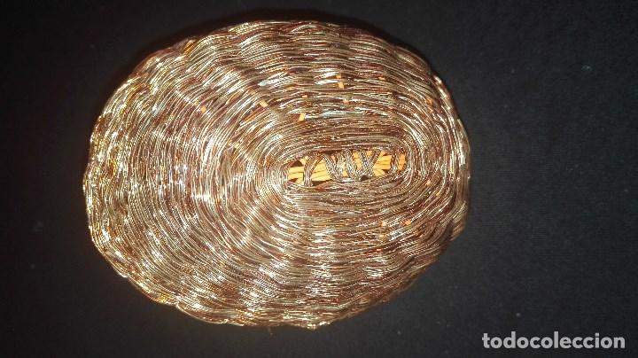 Vintage: JOYERO CESTA DE HILO DE COBRE - Foto 10