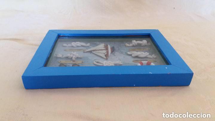 Vintage: Cuadro de elementos y nudos marineros marco con cristal - Foto 8