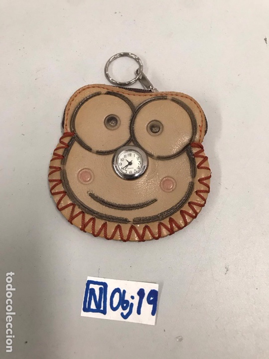 Vintage: Monedero con reloj llavero