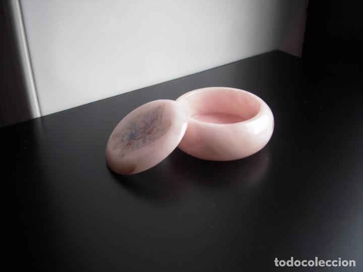 Vintage: CAJITA DE ALABASTRO ROSA - Foto 2