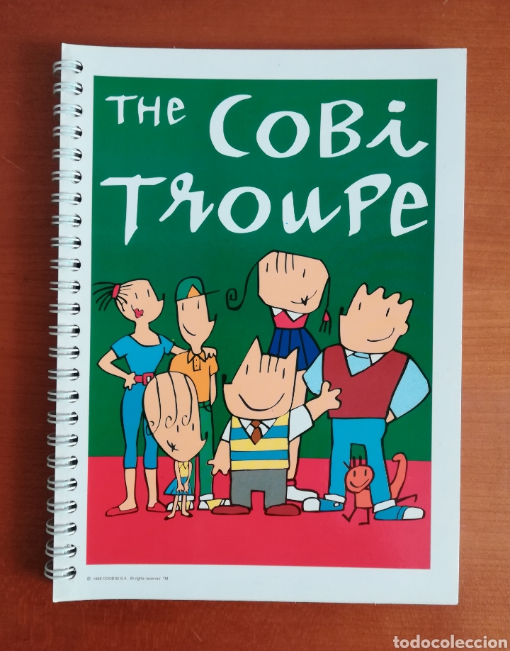 Vintage: Libreta Cuaderno Anillas The Cobi Troupe Dise&ntilde;o Javier Mariscal - Jocs Ol&iacute;mpics Barcelona 92 Mascota