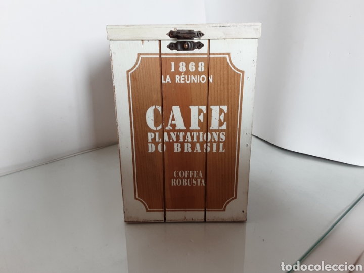 Vintage: Bote madera caf&eacute; - Foto 1