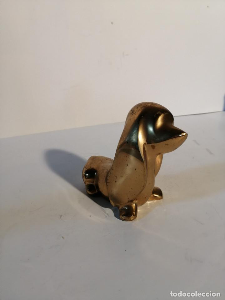 Vintage: Figura perro bronce - lat&oacute;n macizo - Foto 1