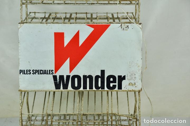 Vintage: Expositor franc&eacute;s Pilas Wonder - Foto 2
