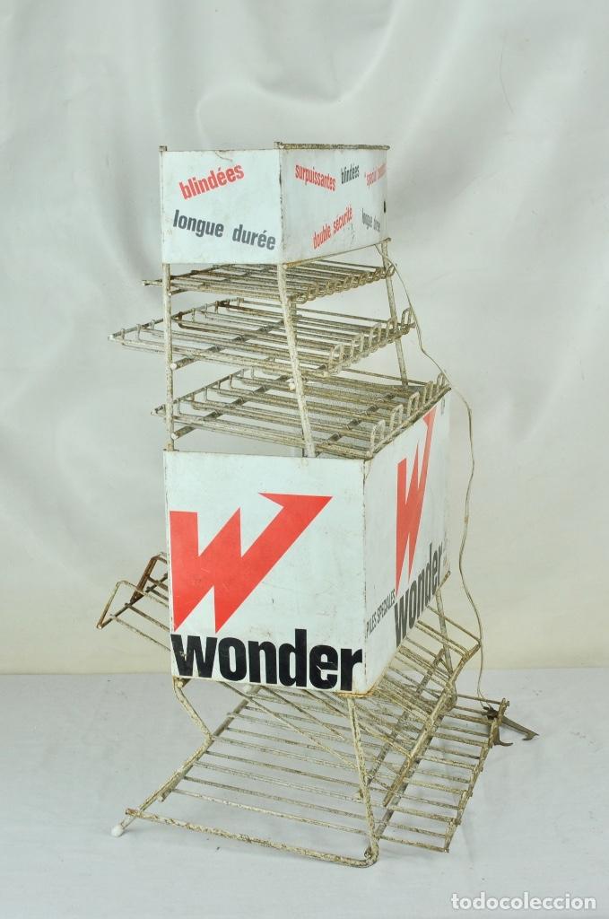 Vintage: Expositor franc&eacute;s Pilas Wonder - Foto 5