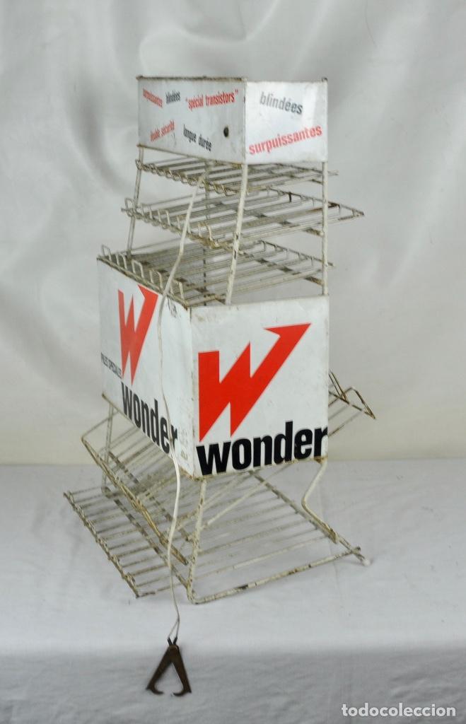 Vintage: Expositor franc&eacute;s Pilas Wonder - Foto 8