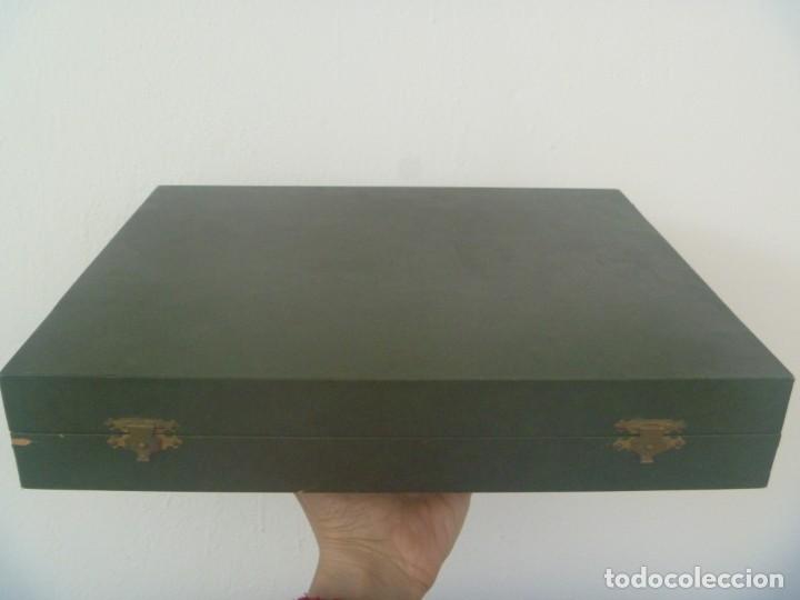 Vintage: ENORME CAJA DE JOYERO PARA UNA PLACA O SIMILAR .......  28,5 X 34,5 CM