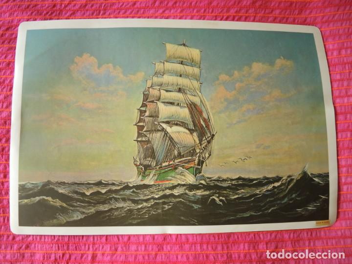 Vintage: MANTEL INDIVIDUAL, VELERO D&Eacute;CADA 1970 - Foto 1