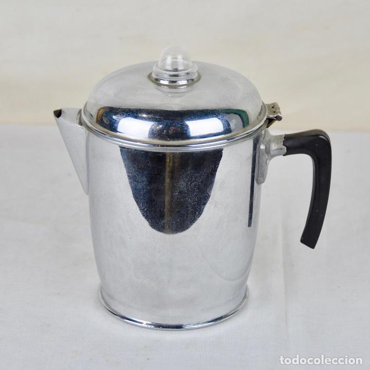 Vintage: Cafetera con tap&oacute;n de cristal grande - Foto 3