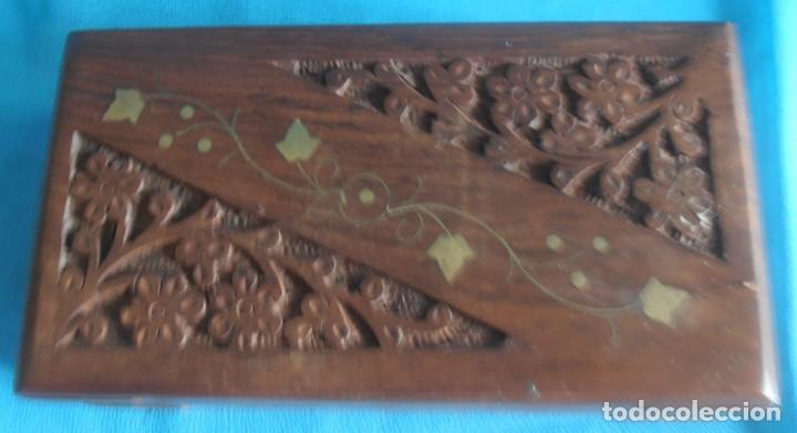 Vintage: CAJA DE MADERA TALLADA - Foto 2