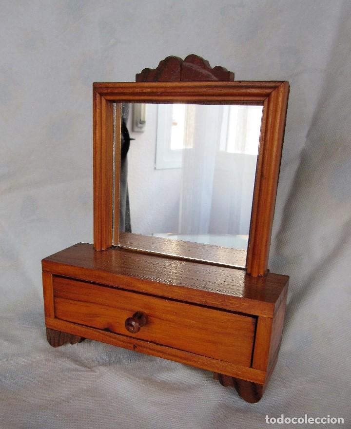 Vintage: SORTIJERO DE MADERA CON ESPEJO - Foto 1