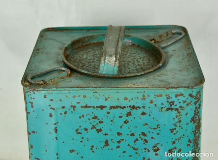 Vintage: Caja de lata en azul claro - Foto 2
