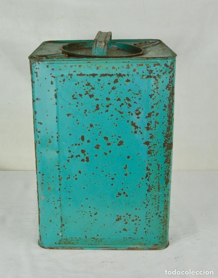 Vintage: Caja de lata en azul claro - Foto 1