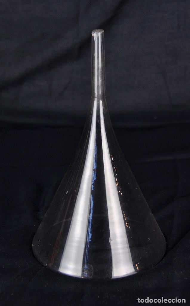 Vintage: Embudo de cristal 22,5 cm - Foto 2
