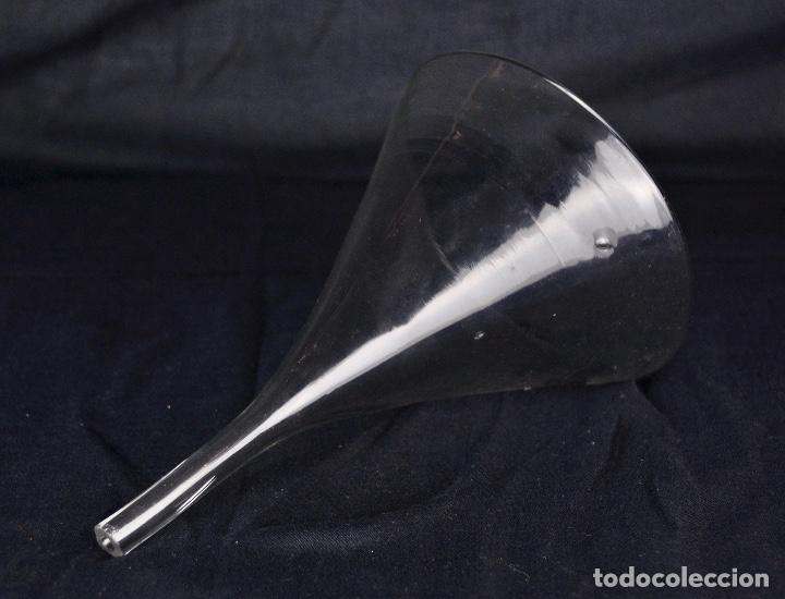 Vintage: Embudo de laboratorio en cristal - Foto 5