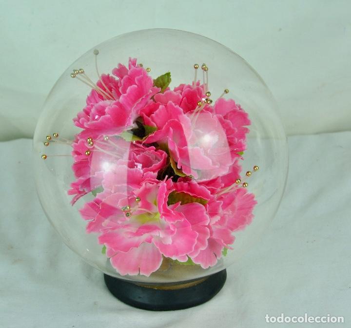 Vintage: Bola de cristal con flor dentro - Foto 5