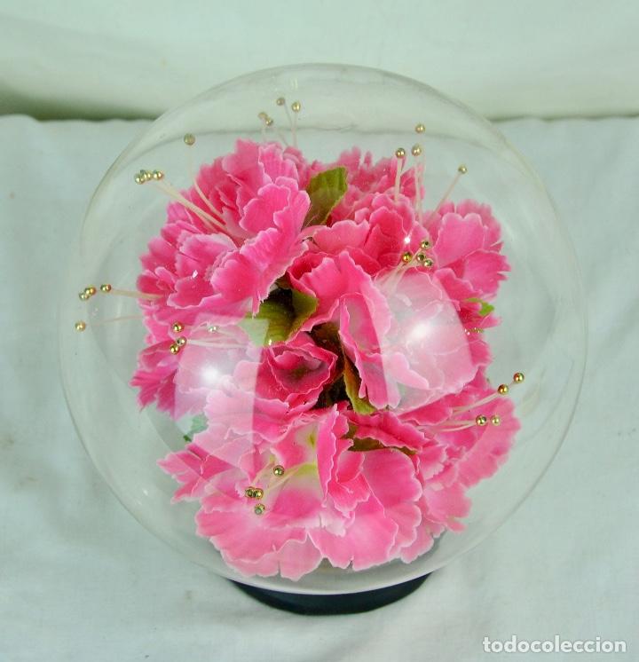 Vintage: Bola de cristal con flor dentro - Foto 6